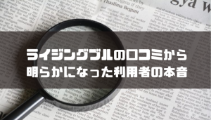 ライジングブル投資顧問の口コミから明らかになった利用者の本音